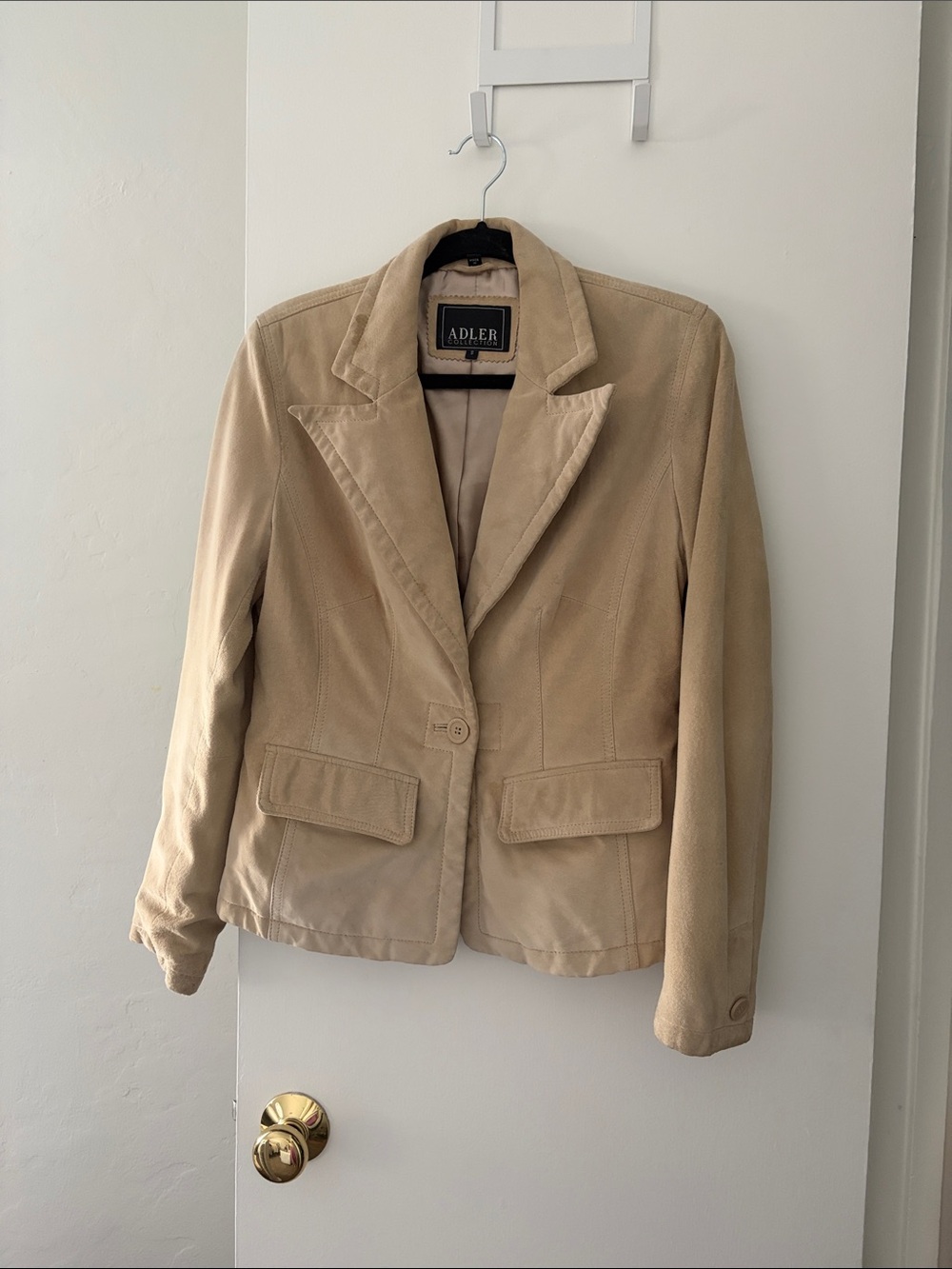 Genuine Suede Blazer Jacket